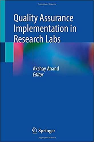 Quality Assurance Implementation in Research Labs 1st ed. 2021 Edition Quality Assurance Implementation in Research Labs 1st ed. 2021 Edition