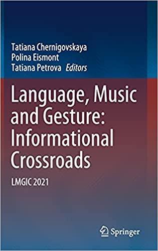Language, Music and Gesture: Informational Crossroads: LMGIC 2021 1st ed. 2021 Edition Language, Music and Gesture: Informational Crossroads: LMGIC 2021 1st ed. 2021 Edition
