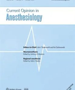 Current Opinion in Anaesthesiology 2021 Full Archives