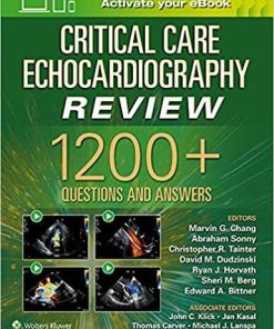 Critical Care Echocardiography Review: 1200+ Questions and Answers: Print + eBook with Multimedia First Edition