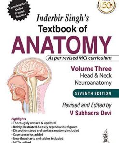 Inderbir Singh’S Textbook Of Anatomy Volume 3 Head & Neck and Neuroanatomy