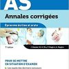 Annales Corriges Concours As