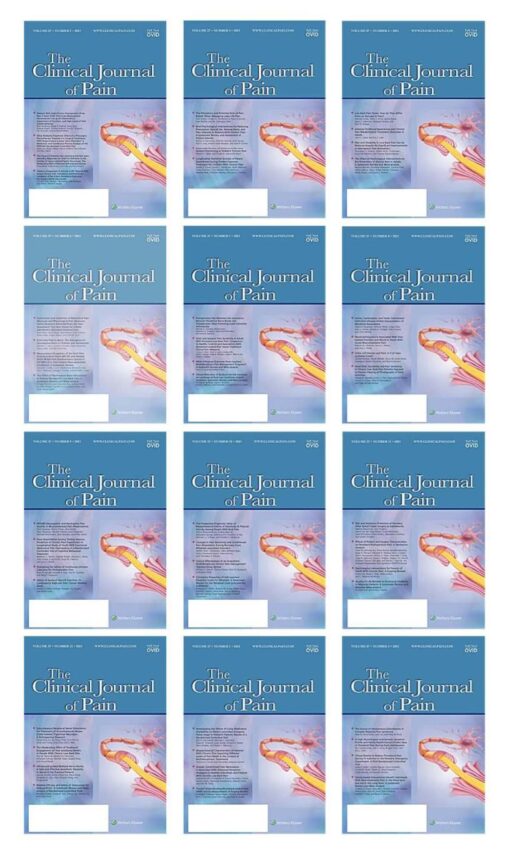Clinical Journal of Pain 2021 Full Archives Clinical Journal of Pain 2021 Full Archives