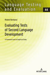 Evaluating Tests of Second Language Development (PDF)