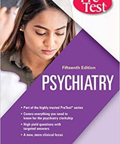 Psychiatry PreTest Self-Assessment And Review, 15th Edition (High Quality PDF)