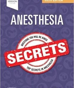 Anesthesia Secrets, 6th Edition (PDF)