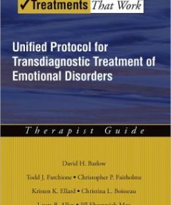 Unified Protocol for Transdiagnostic Treatment of Emotional Disorders: Therapist Guide