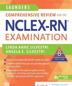 Saunders Comprehensive Review for the NCLEX-RN Examination, 8ed (True PDF Publisher Quality – Color Version)