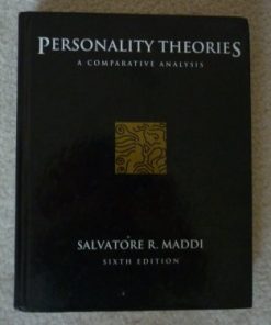 Personality Theories: A Comparative Analysis (Psychology) (High quality Scanned PDF)