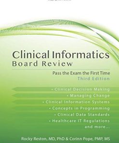 Clinical Informatics Board Review: Pass the Exam the First Time, 3rd Edition (EPUB)
