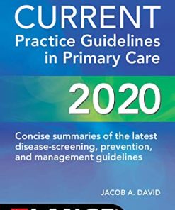 CURRENT Practice Guidelines in Primary Care 2020 (PDF)