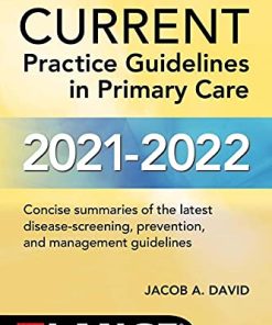 CURRENT Practice Guidelines in Primary Care 2021 – 2022 (PDF)