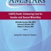 AM:STARs LGBTQ Youth: Enhancing Care for Gender and Sexual Minorities: Adolescent Medicine: State of the Art Reviews