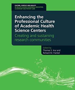 Enhancing the Professional Culture of Academic Health Science Centers: Creating and Sustaining Research Communities (PDF)