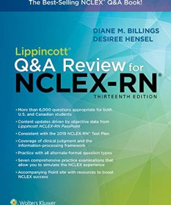 Lippincott Q&A Review for NCLEX-RN, 13th Edition (Lippincott’s Review For NCLEX-RN) (EPUB+Converted PDF)