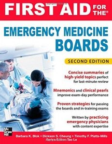 First Aid for the Emergency Medicine Boards, 2nd Edition