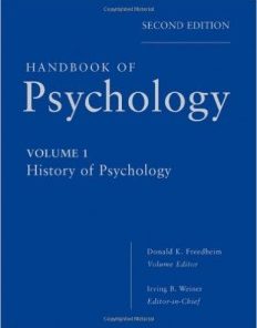 Handbook of Psychology, Volume 1: History of Psychology, 2nd Edition