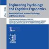 Engineering Psychology and Cognitive Ergonomics. Mental Workload, Human Physiology, and Human Energy: 17th International Conference, EPCE 2020, Held … I (Lecture Notes in Computer Science, 12186) 1st ed. 2020 Edition