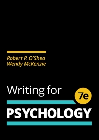 Writing for Psychology, 7th Edition (High Quality Image PDF)