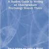 A Student Guide to Writing an Undergraduate Psychology Honors Thesis, 1st edition (EPUB)