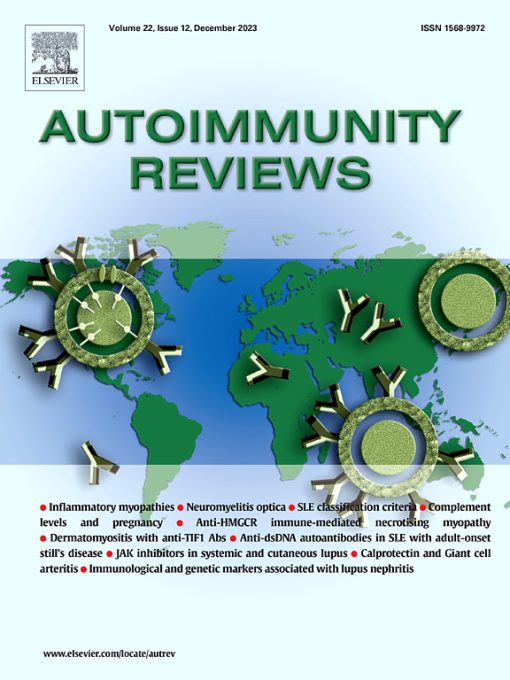 Autoimmunity Reviews: Volume 22 (Issue 1 to Issue 12) 2023 PDF