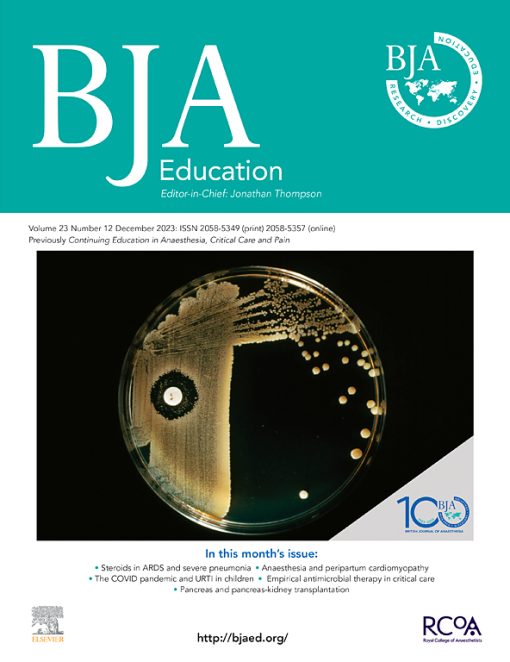 BJA Education: Volume 23 (Issue 1 to Issue 12) 2023 PDF