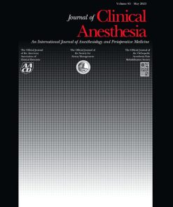 Journal of Clinical Anesthesia – Volume 71 2021 PDF