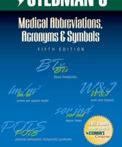 Stedman’s Medical Abbreviations, Acronyms & Symbols, 5th Edition (PDF)