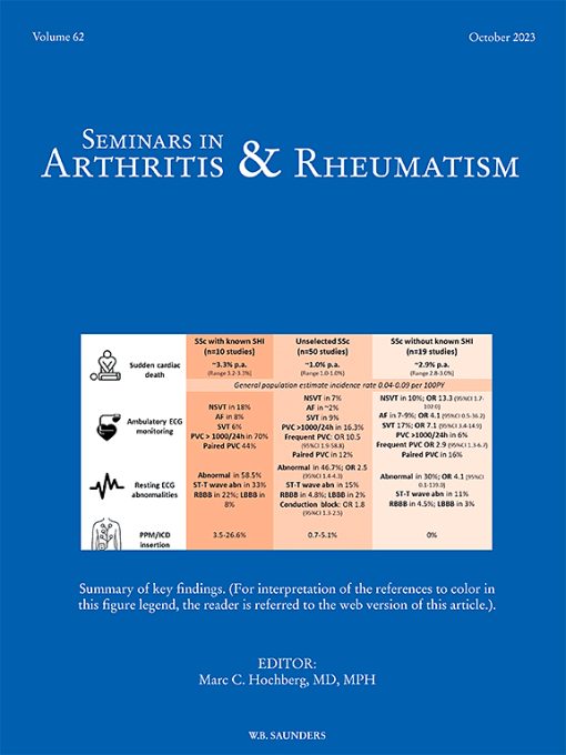 Seminars in Arthritis and Rheumatism: Volume 58 to Volume 63 2023 PDF