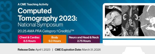 Computed Tomography 2023: National Symposium (CME VIDEOS)