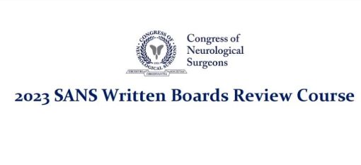 CNS 2023 SANS Written Board Review Course (CME VIDEOS)