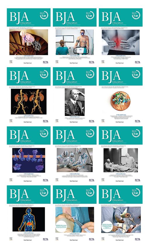 British Journal of Anesthesia – Education 2022 Full Archives (PDF)