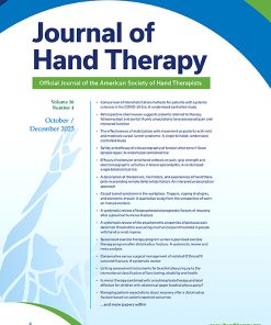 Journal of Hand Therapy PDF