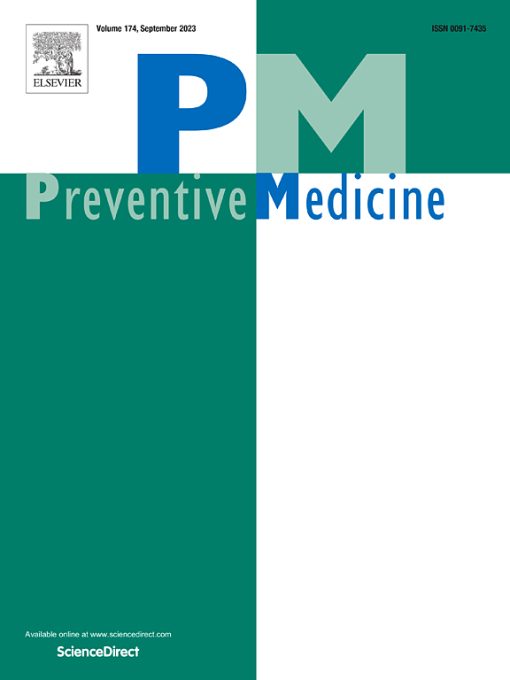 Preventive Medicine: Volume 154 to Volume 165 2022 PDF