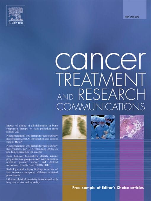 Cancer Treatment and Research Communications PDF