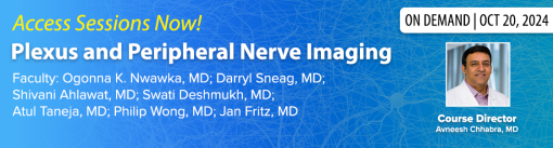 ARRS 2023 Symposium Plexus and Peripheral Nerve Imaging (MRI/US) (Videos)