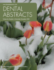 Dental Abstracts: Volume 65 (Issue 1 to Issue 6) 2020 PDF