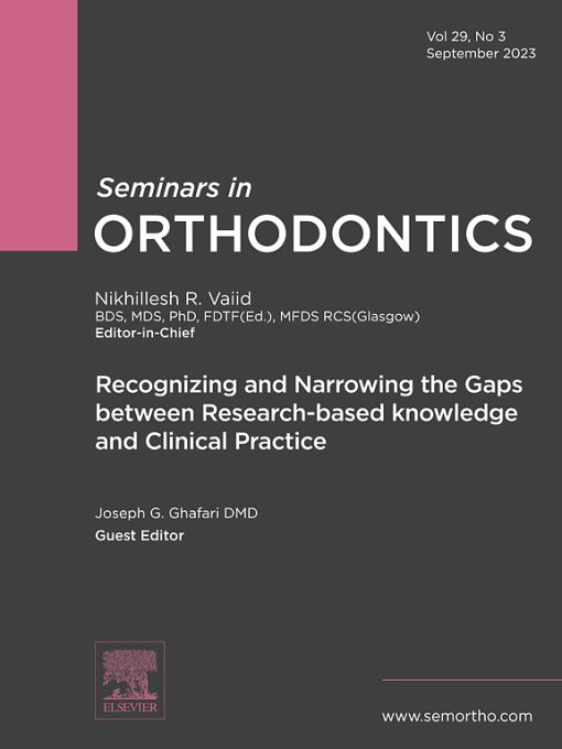 Seminars in Orthodontics: Volume 29 (Issue 1 to Issue 4) 2023 PDF