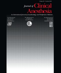 Journal of Clinical Anesthesia PDF