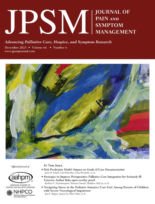 Journal of Pain and Symptom Management: Volume 66 (Issue 1 to Issue 6) 2023 PDF