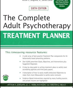 The Complete Adult Psychotherapy Treatment Planner, 6th edition (PDF)