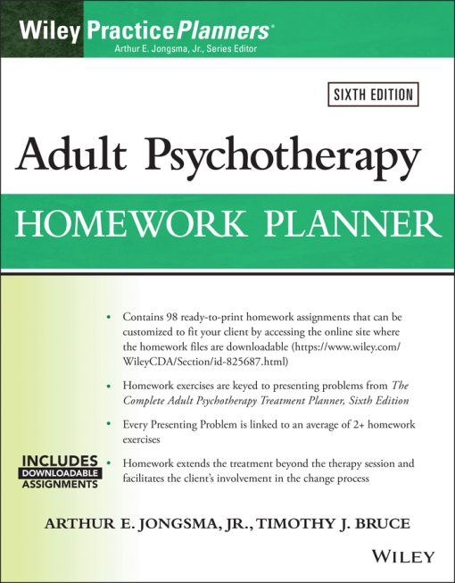 Adult Psychotherapy Homework Planner, 6th edition (PDF)