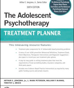 The Adolescent Psychotherapy Treatment Planner, 6th edition (PDF)