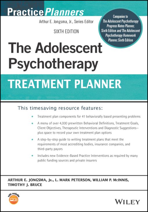 The Adolescent Psychotherapy Treatment Planner, 6th edition (PDF)