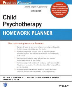 Child Psychotherapy Homework Planner, 6th edition (PDF)