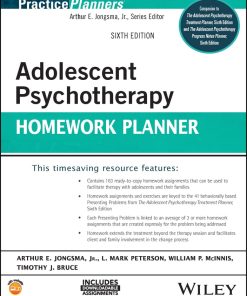 Adolescent Psychotherapy Homework Planner, 6th edition (PDF)