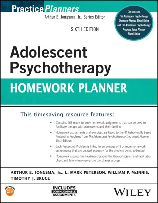 Adolescent Psychotherapy Homework Planner, 6th edition (PDF)