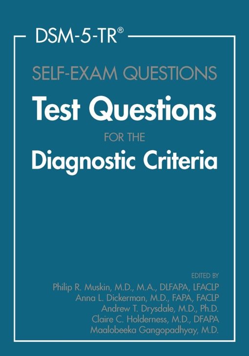 DSM-5-TR® Self-Exam Questions: Test Questions For The Diagnostic Criteria (PDF)