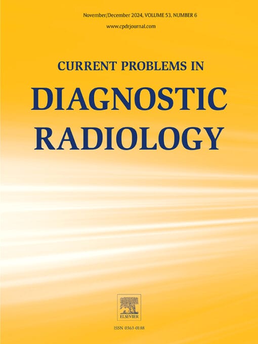 Current Problems in Diagnostic Radiology PDF