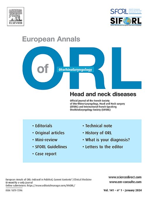 European Annals of Otorhinolaryngology, Head and Neck Diseases PDF